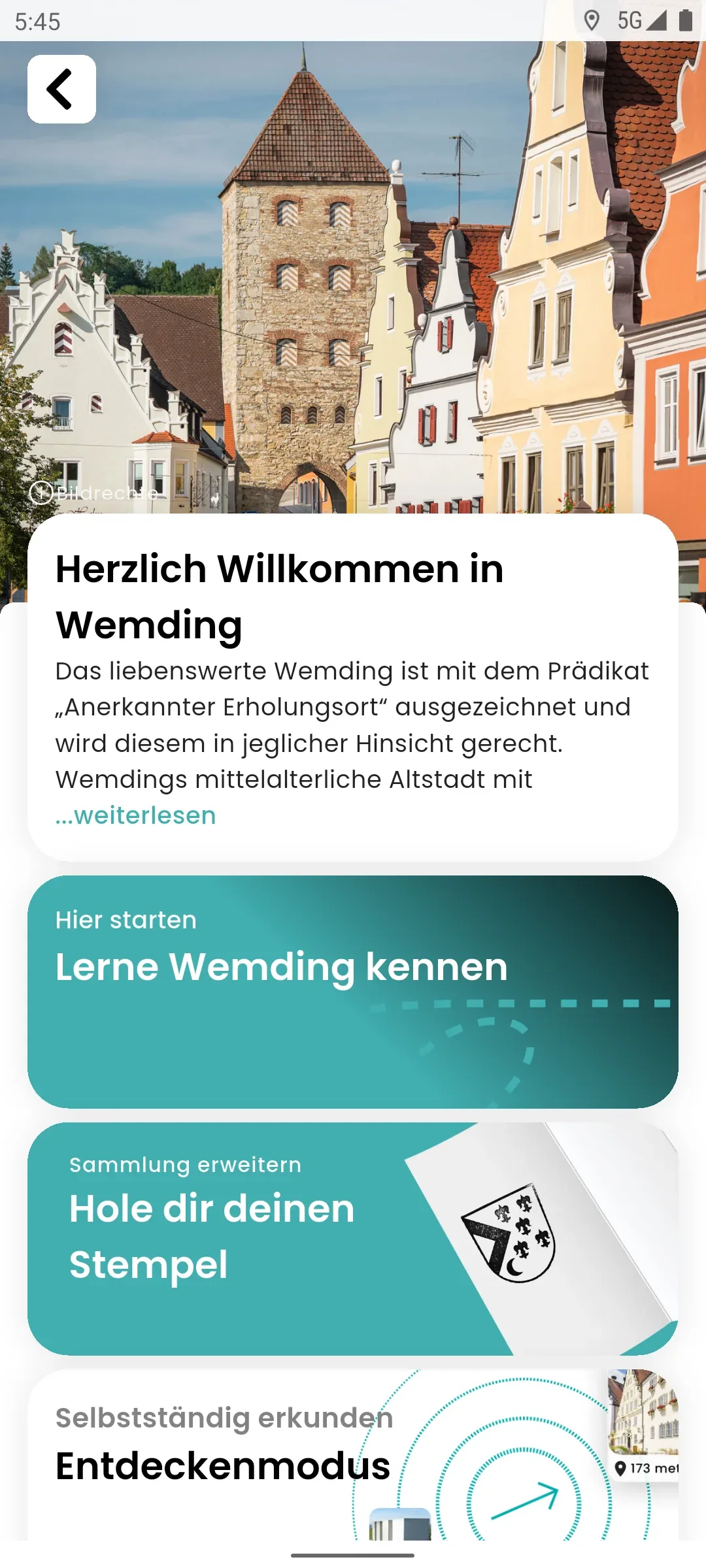 zeigmal App Screenshot – Wemding