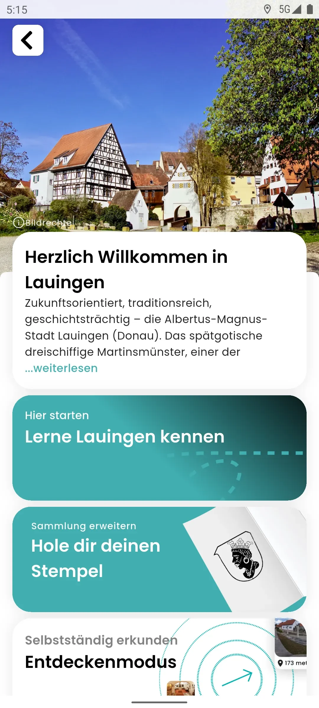 zeigmal App Screenshot – Lauingen