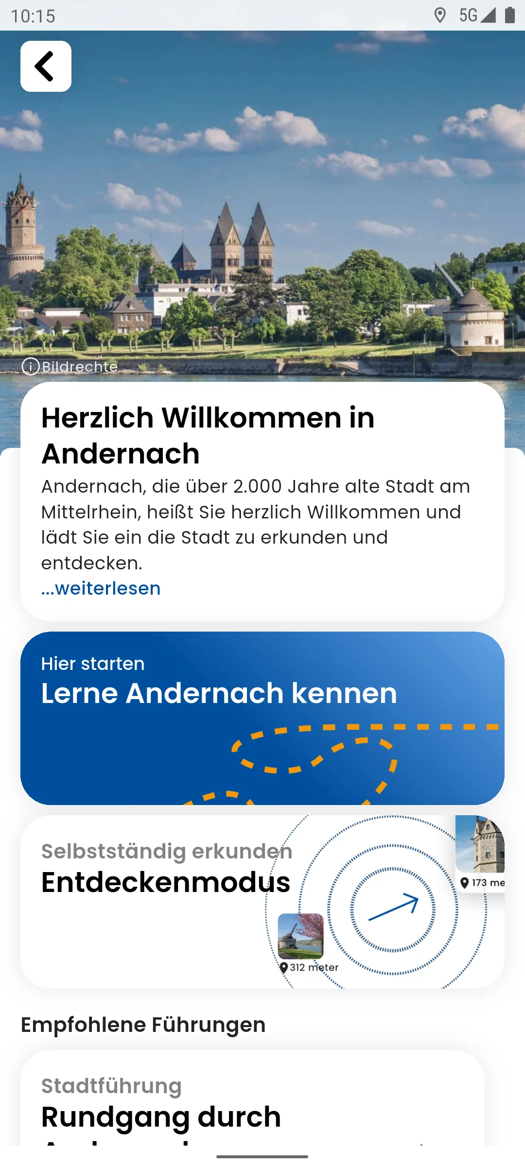 zeigmal App Screenshot – Andernach