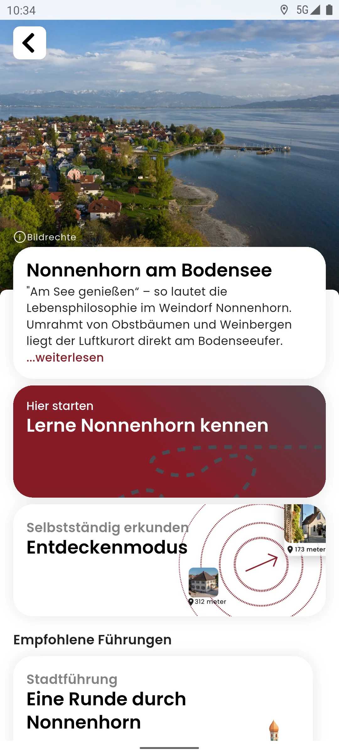 zeigmal App Screenshot – Nonnenhorn am Bodensee