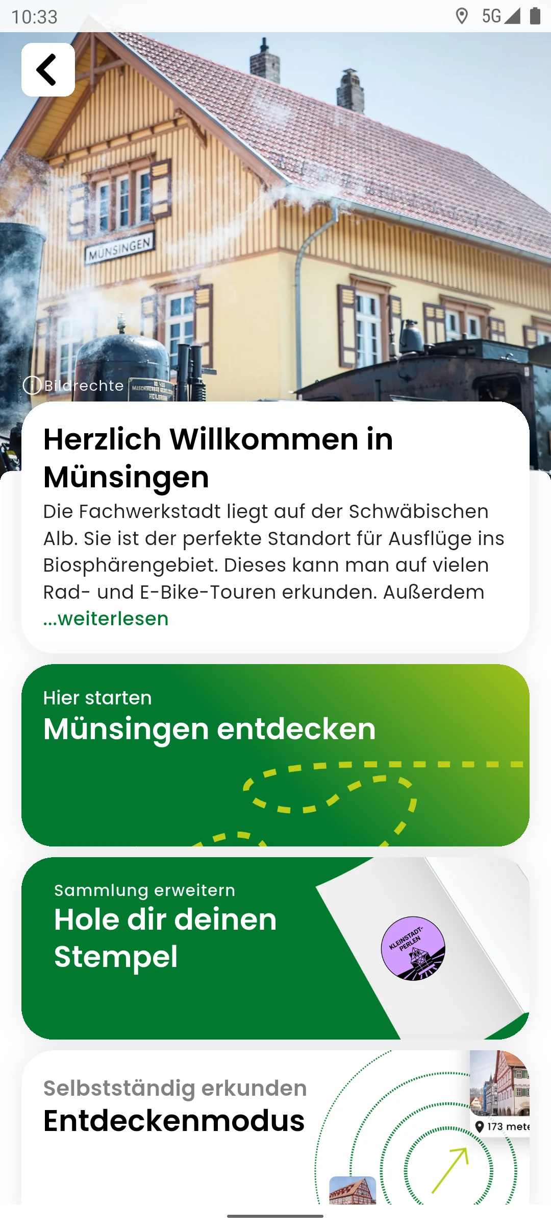 zeigmal App Screenshot – Münsingen