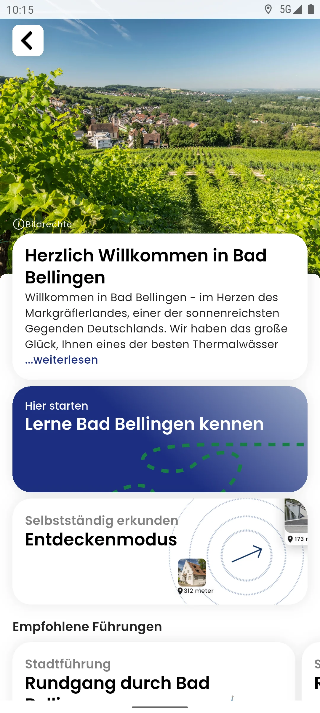 zeigmal App Screenshot – Bad Bellingen