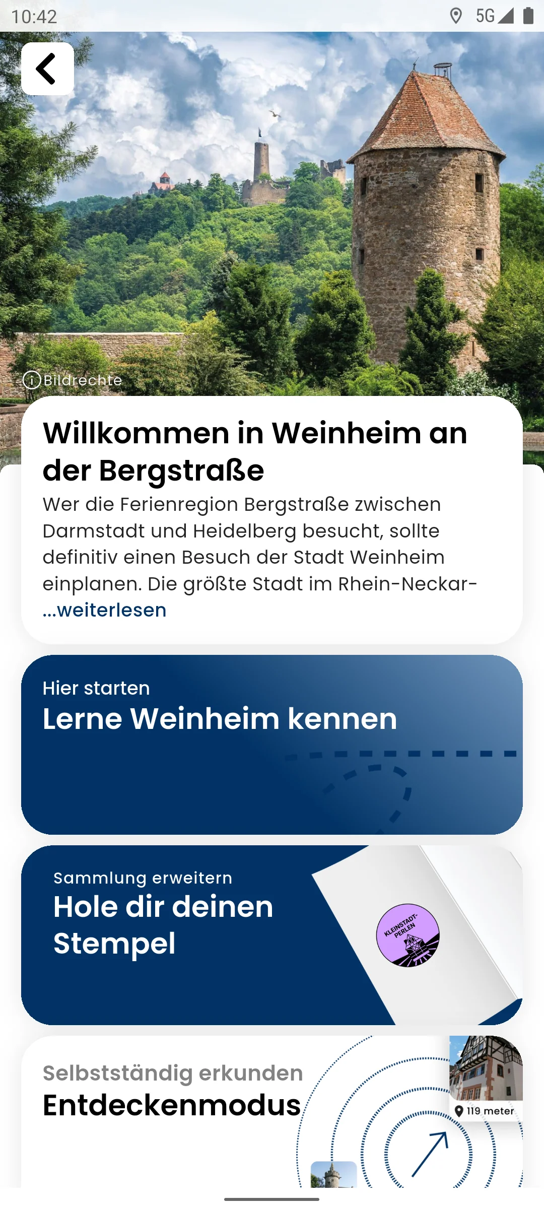 zeigmal App Screenshot – Weinheim