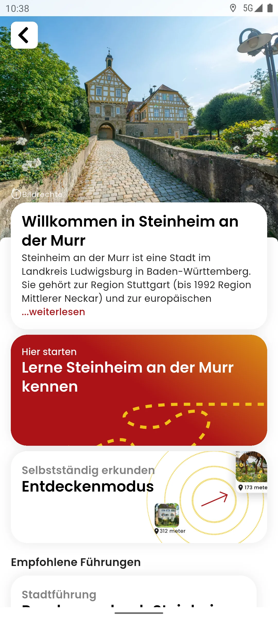 zeigmal App Screenshot – Steinheim an der Murr