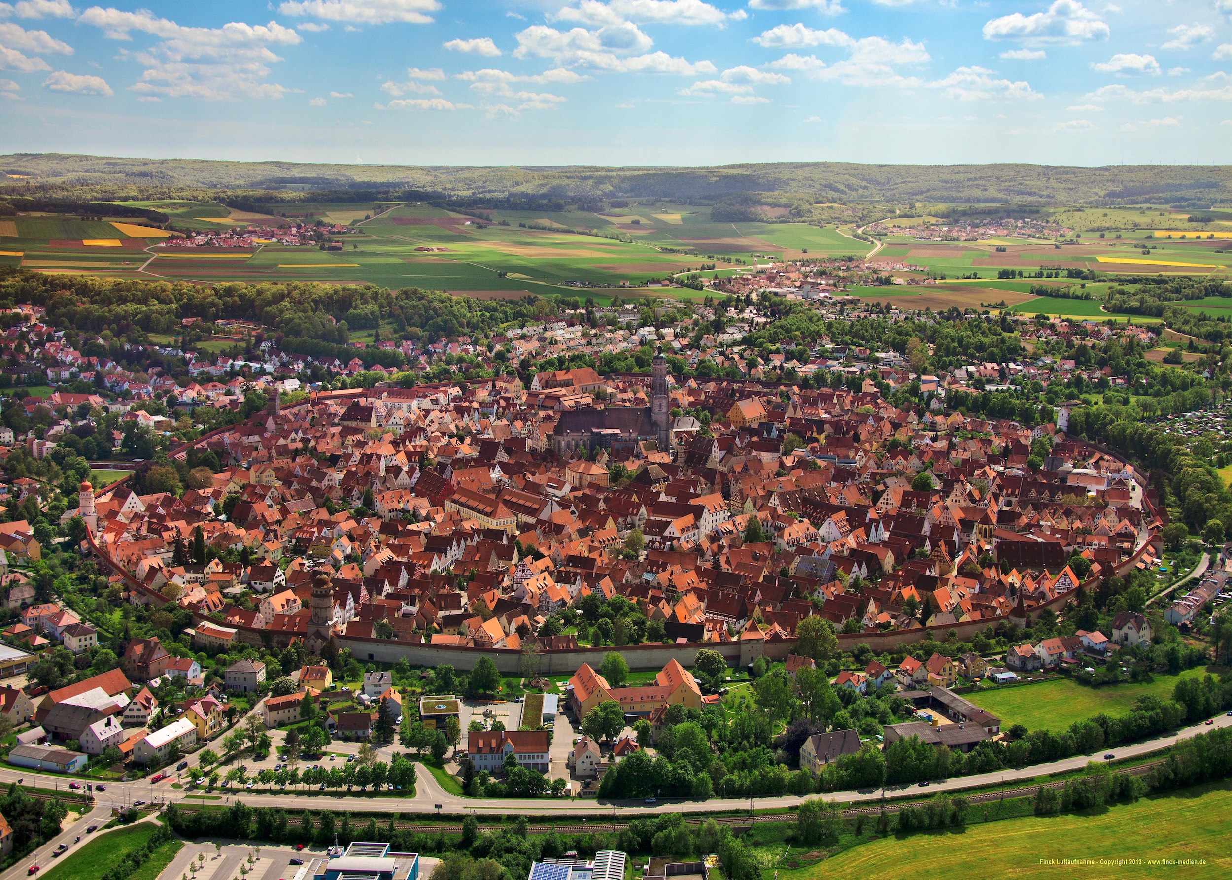 Nördlingen city view