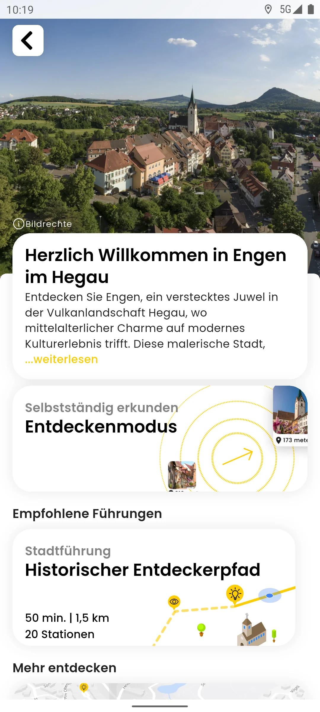 zeigmal App Screenshot – Engen