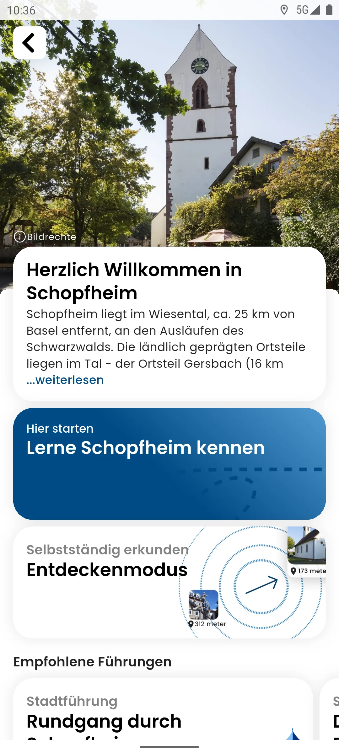 zeigmal App Screenshot – Schopfheim