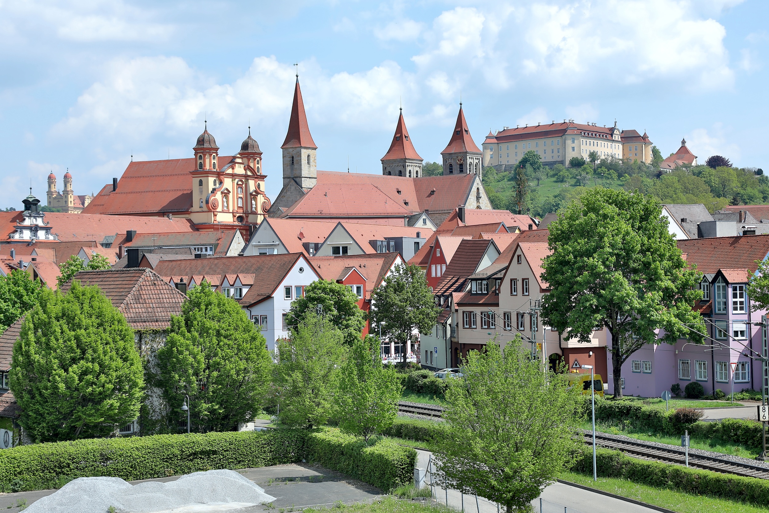 Ellwangen city view